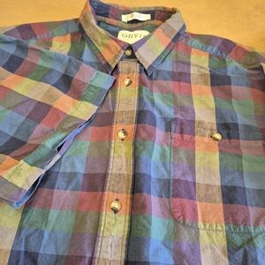 Orvis Multicolor Plaid Button Down Shirt 1056/607